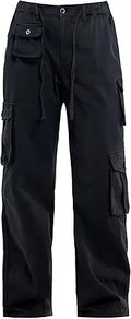 Cargo Pants Women Cotton Wide Leg Casual Hiking Military Combat