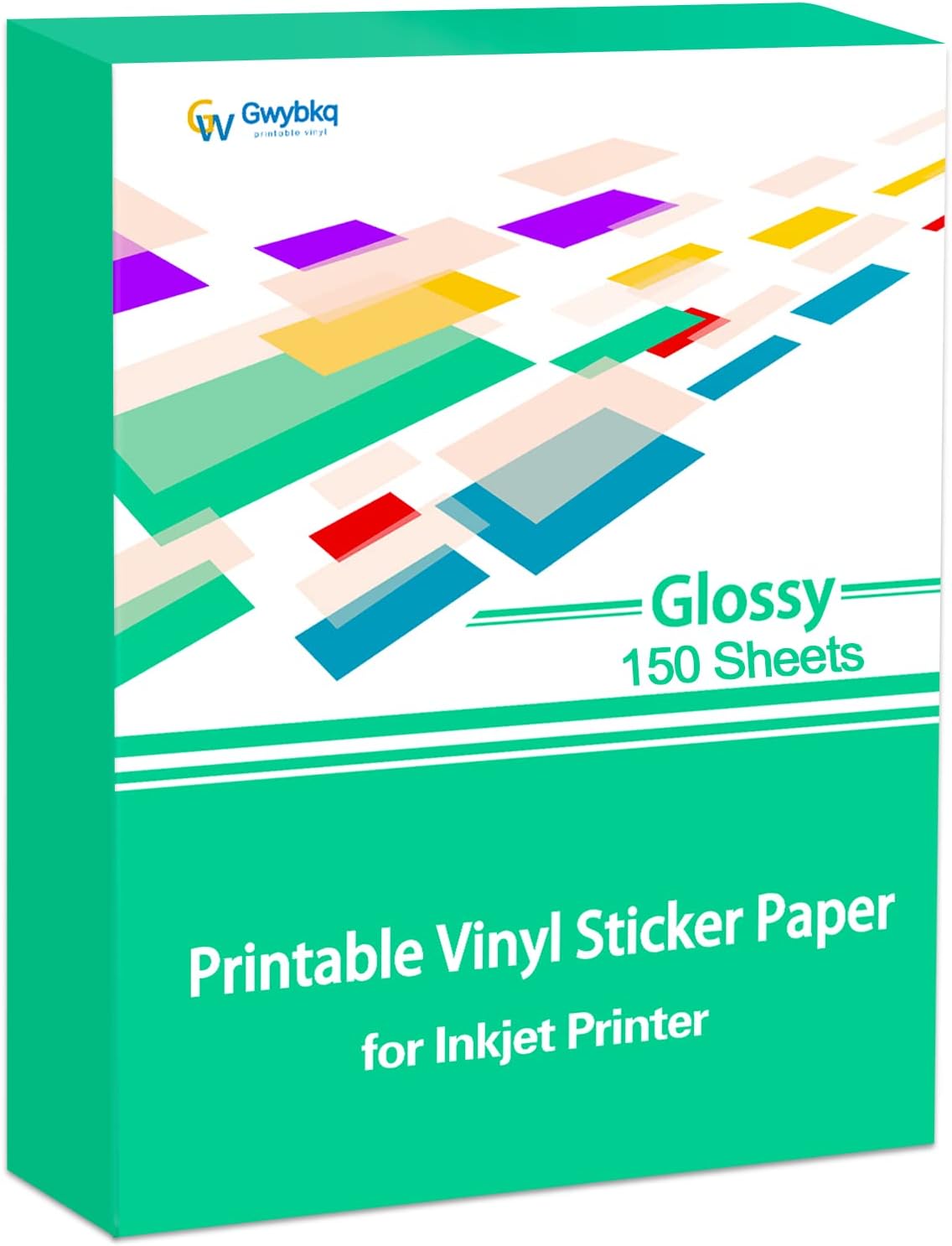 Gwybkq Glossy Printable Vinyl Sticker Paper for Crafting Fun