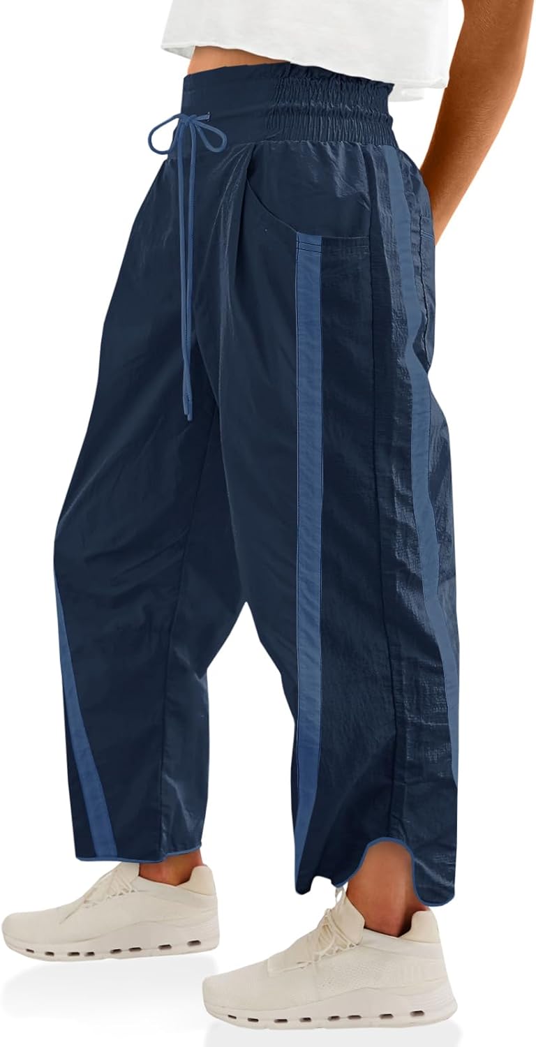 Fisoew Women's Baggy Wide Leg Pants for Casual Comfort