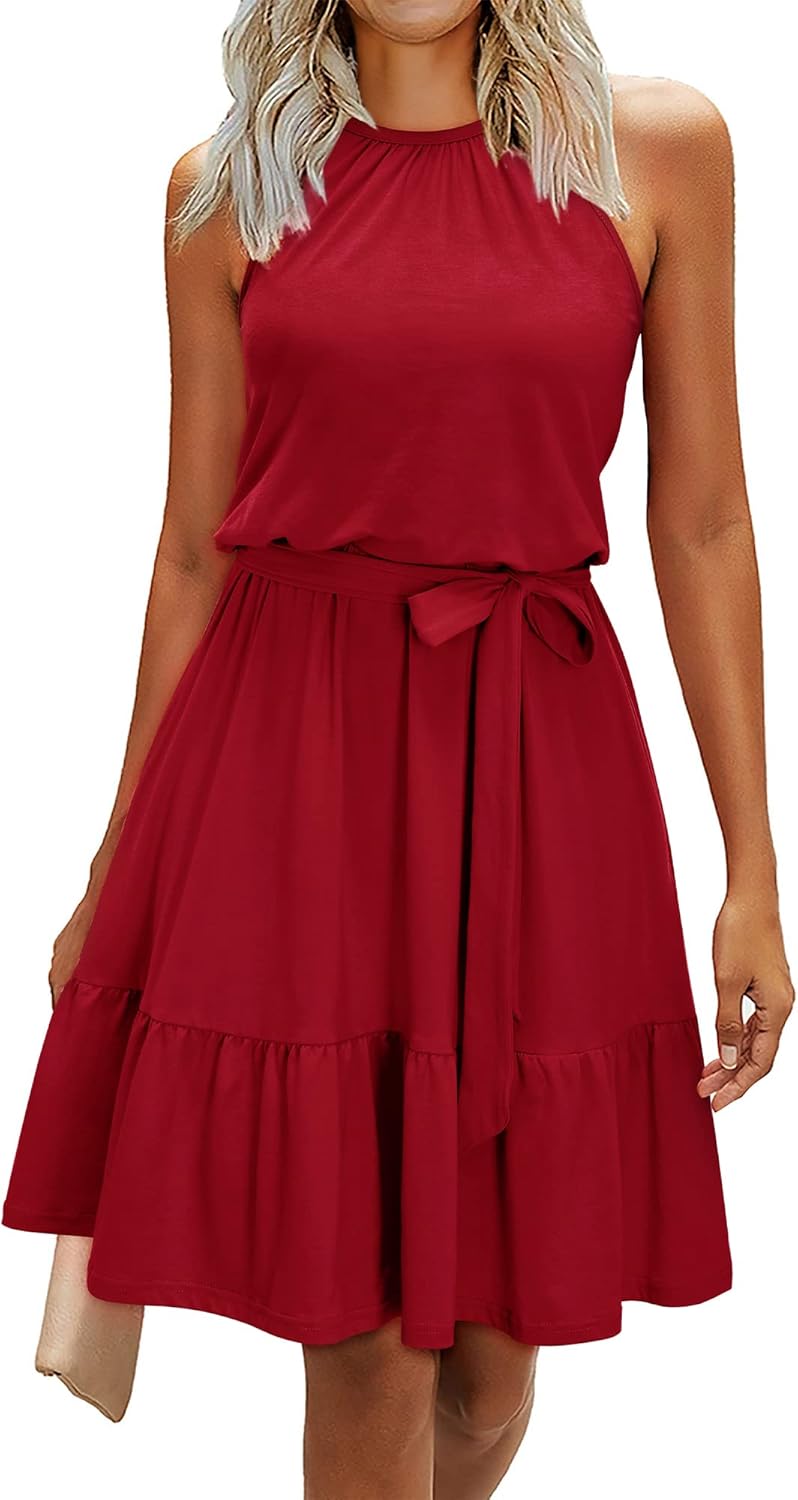 Stylish Halter Summer Dress for Weddings and Beach Vacations
