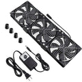 Dual Ball 3 x 120mm Computer Fan with AC Plug - High Airflow Cooling