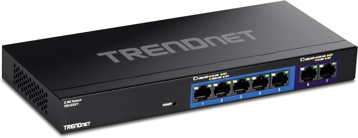 TRENDnet 7-Port Multi-Gig Gaming Switch for Ultimate Performance