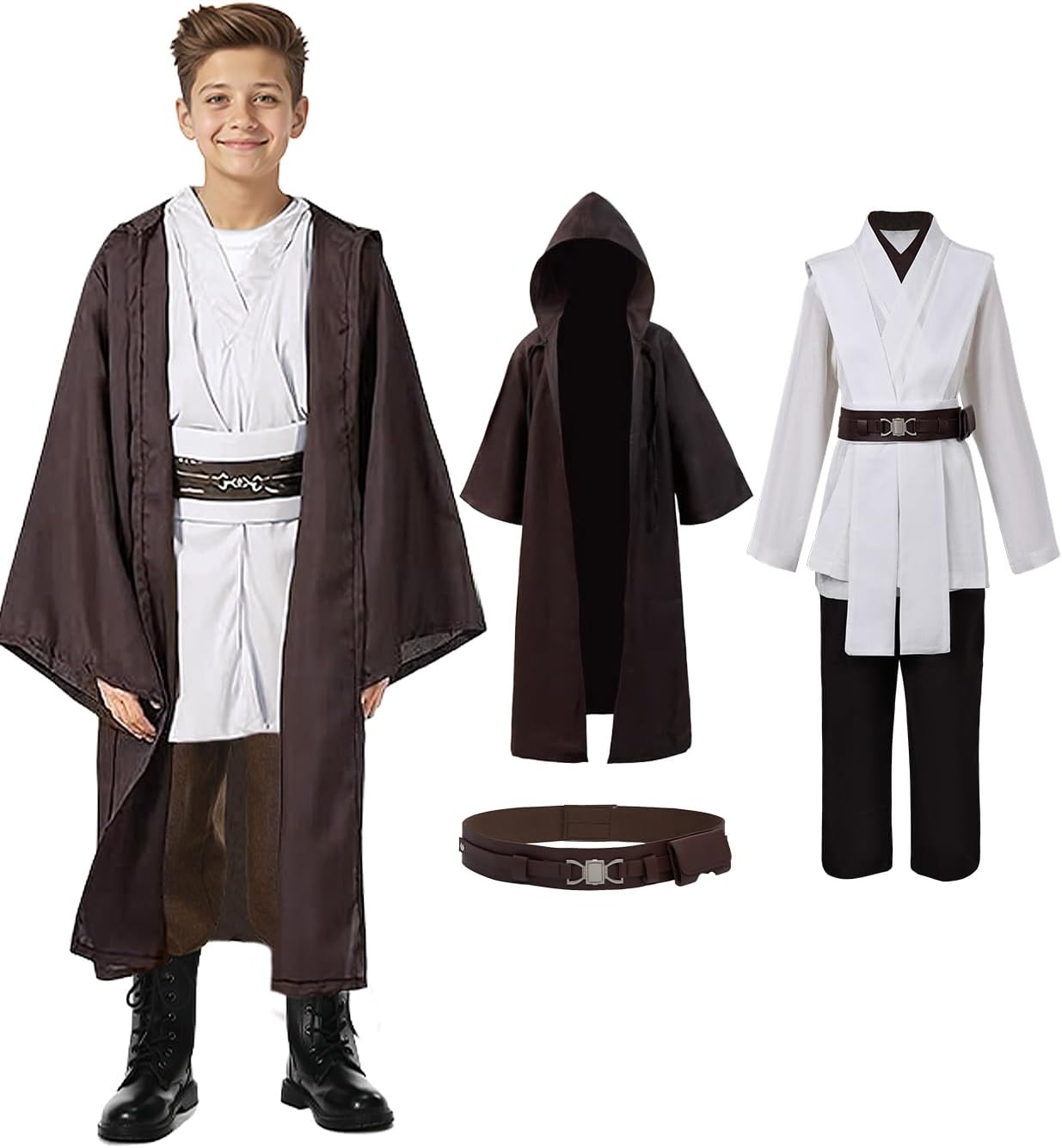 Kids Cosplay Outfit Costume Cloak Robe for Halloween Fun