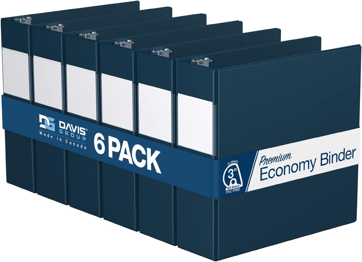 Premium Economy 3-Inch D-Ring Binders for School or Office