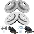 Front and Rear Ceramic Brake Kit for 2012-16 Jeep Grand Cherokee