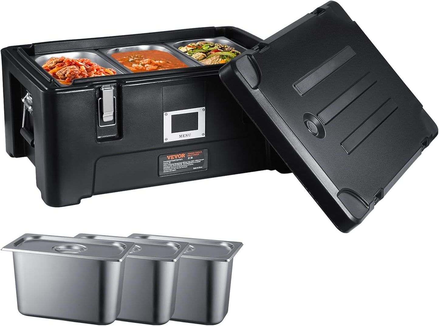 VEVOR Insulated Food Pan Carrier for Catering and Transport