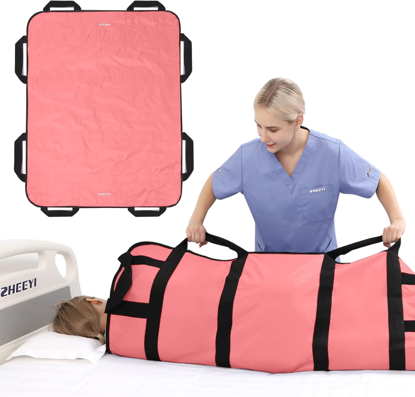 Multipurpose 48 x 40 Positioning Bed Pad for Easy Repositioning