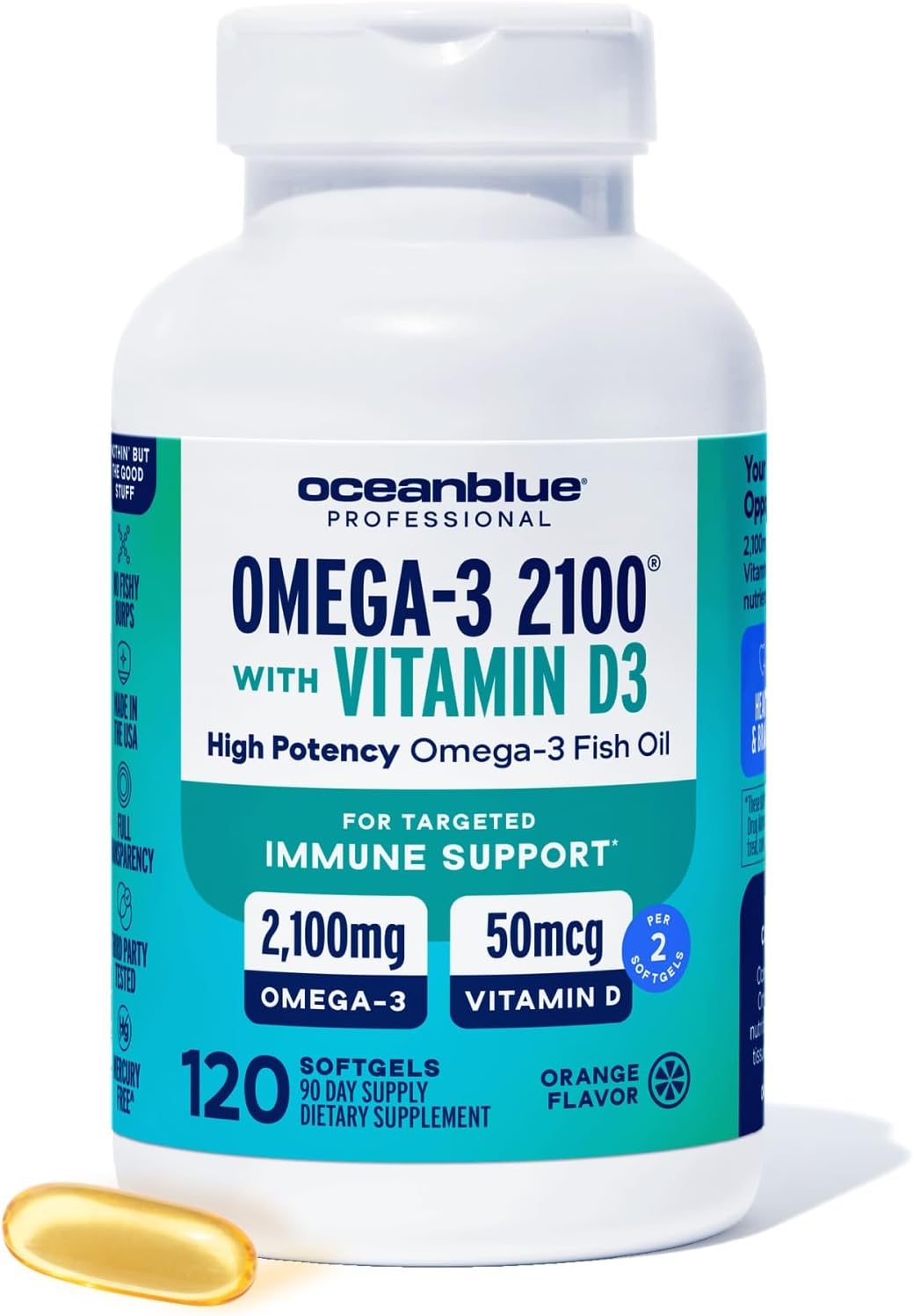 Oceanblue Professional Omega-3 2100 with Vitamin D3 Review