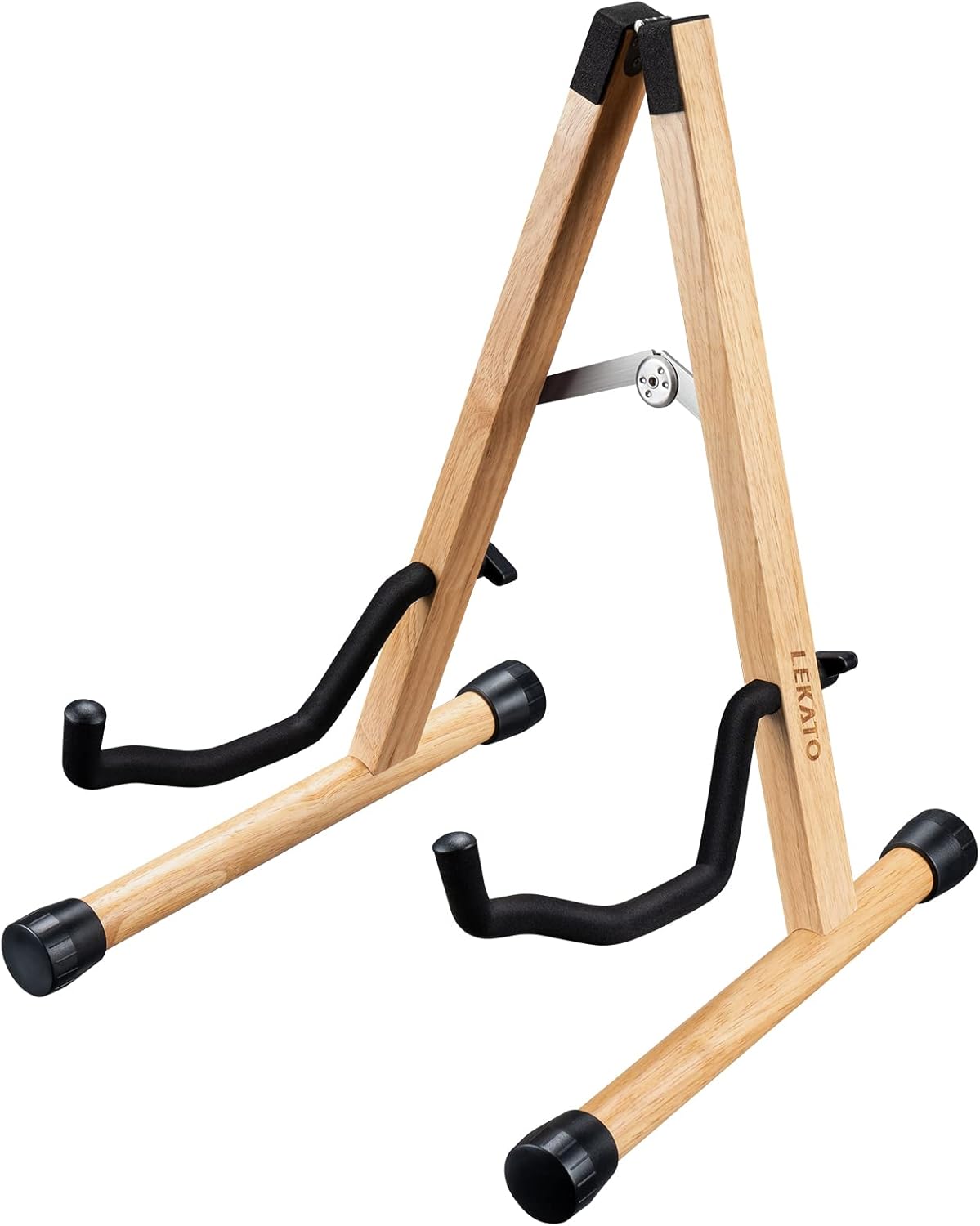 LEKATO Wood Guitar Stand - Secure Foam Arms