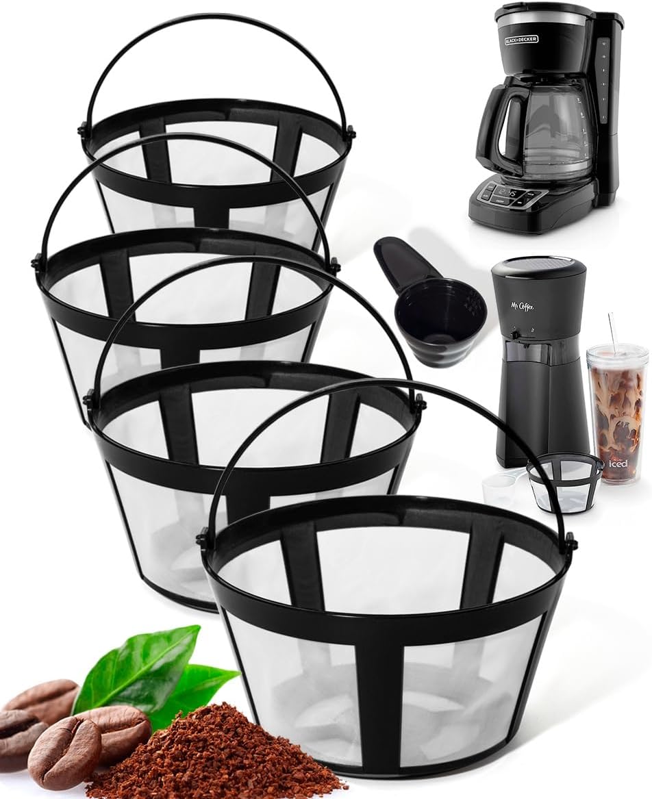 Reusable Coffee Filters: Brew 8-12 Cups W/ Ease!