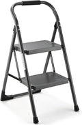 Step Stool for Adults 2-Step Folding Ladder - Stable, Compact