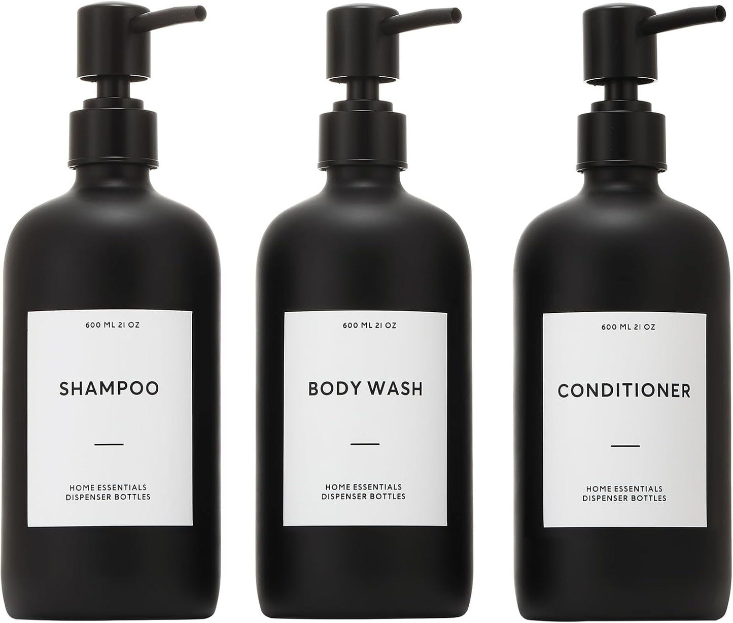 Refillable 21oz Shampoo & Conditioner Dispenser Set