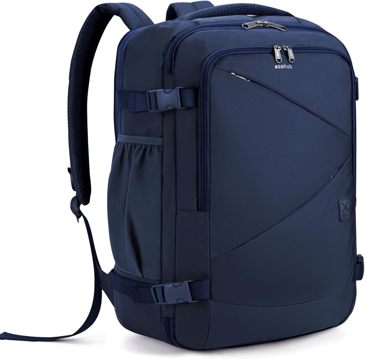 Expandable Carry On Travel Backpack for Airlines with 12 Pockets