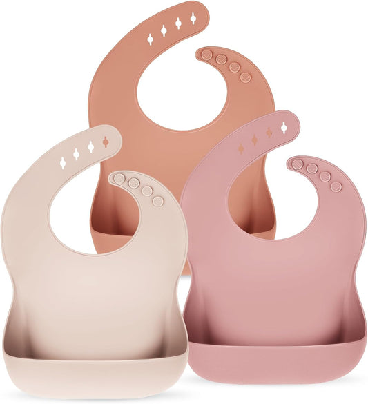 Adjustable Waterproof Bibs Set - Easy Feeding Solution
