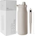 Filtered Insulated Water Bottle 34oz Almond Birch - Travel Carbon