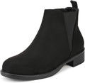 Womens Chelsea Ankle Booties Low Heel - Comfortable All-Day Wear