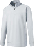 Boys Long Sleeve Quarter Zip Pullover Fleece Mock Neck - Warm Clothing