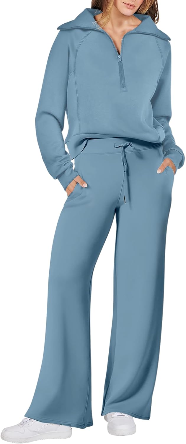 Stylish 2 Piece Outfits for Women - Fall Fashion Lounge Set