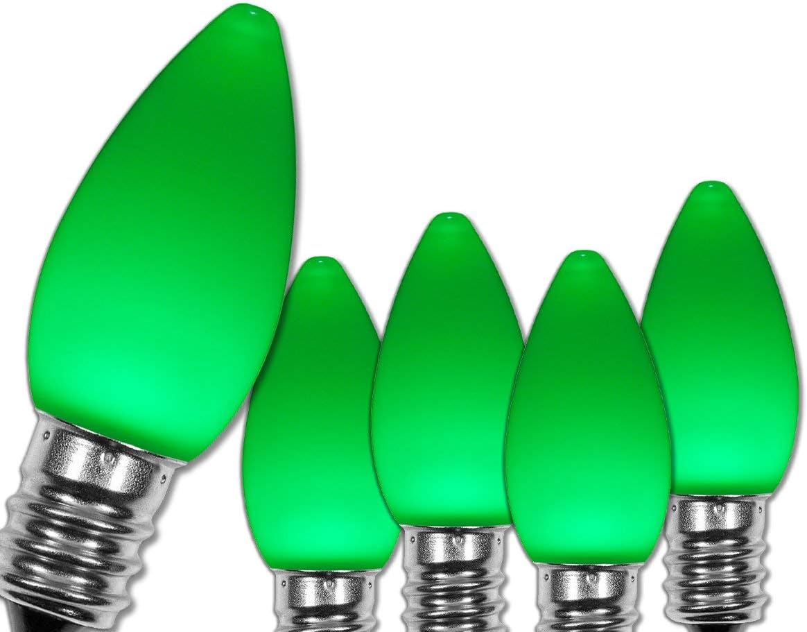 Wintergreen Lighting OptiCore C7 LED Christmas Light Bulbs - 25 Pack