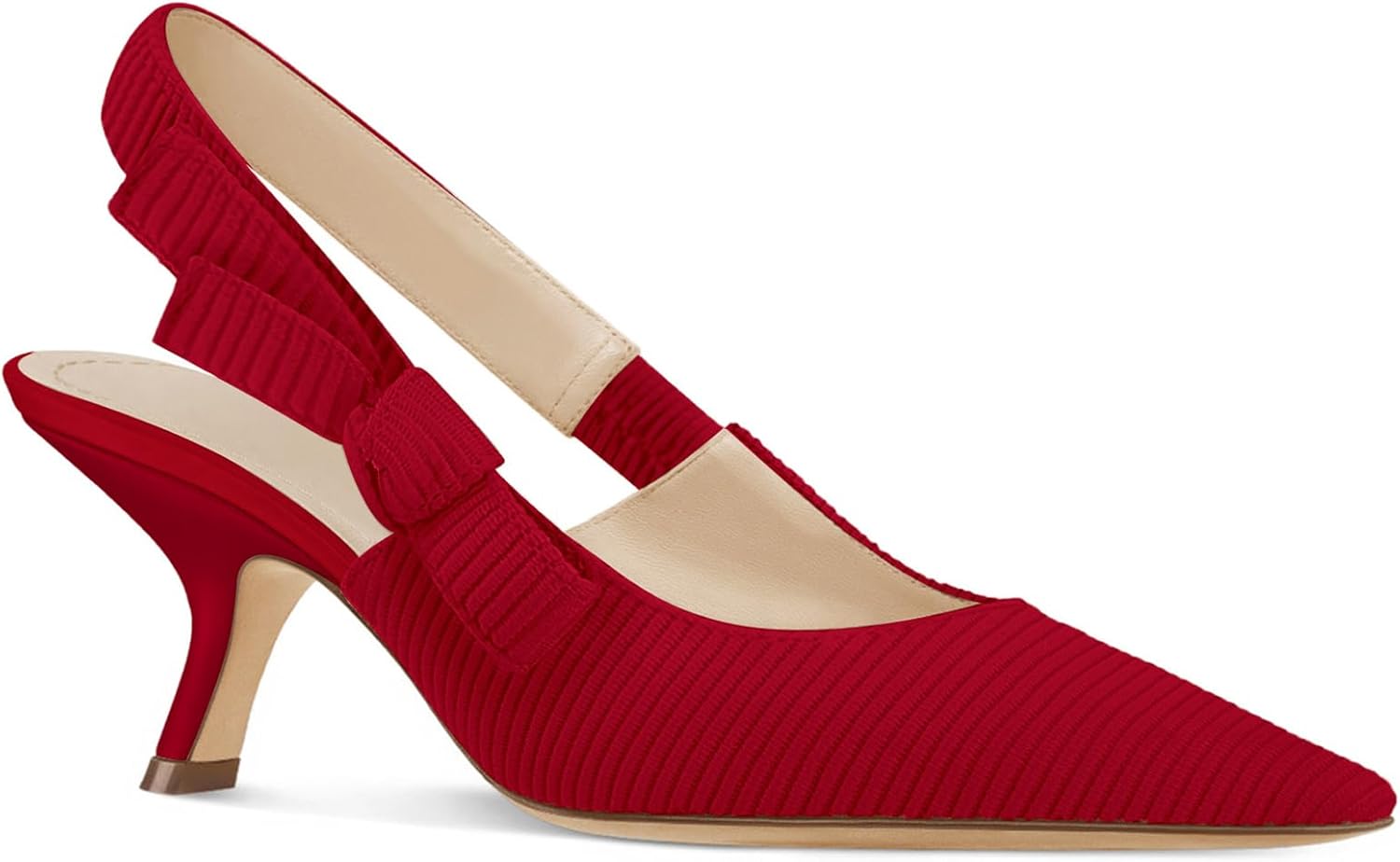 Coutgo Womens Slingback Kitten Heels for Stylish Comfort