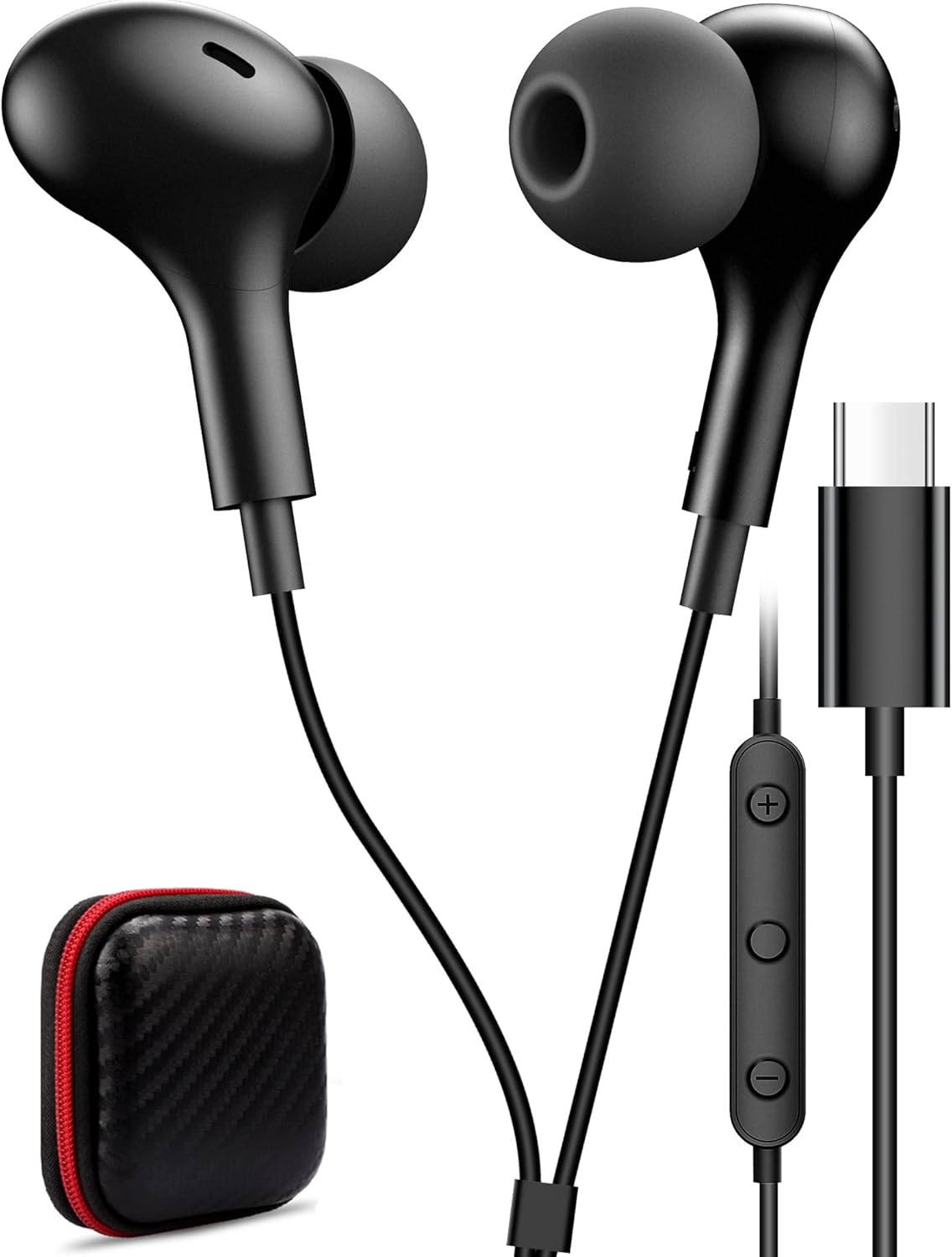 Premium USB C Earbuds: Enhanced Sound & Mic