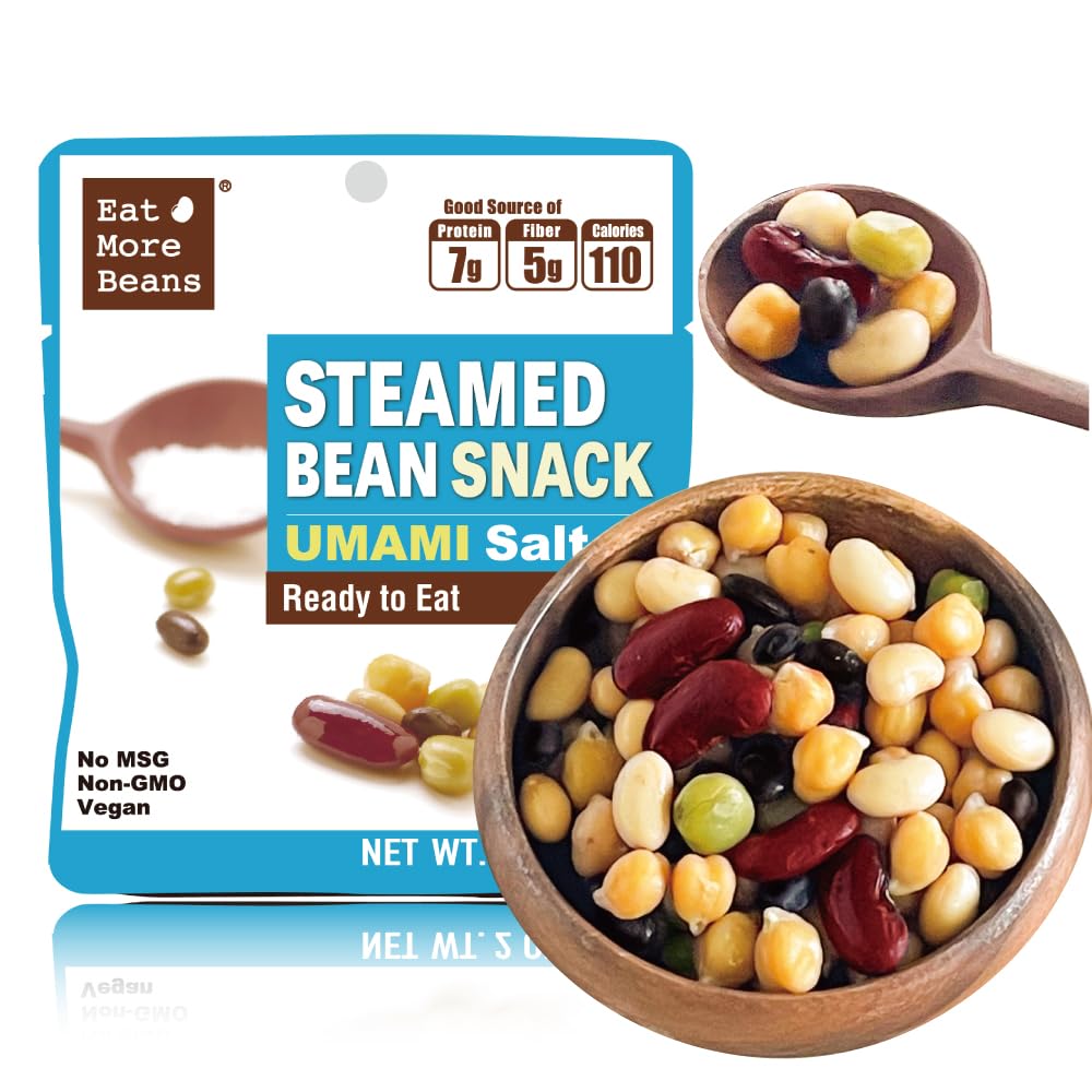 Eat More Beans Steamed Bean Snack - Savory Umami Flavor Treat