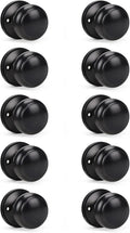 Classic Closet Door Knob Dummy - Matte Black 10 Pack