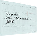 Magnetic Glass Yearly Calendar Whiteboard - 48x36 Frameless Board