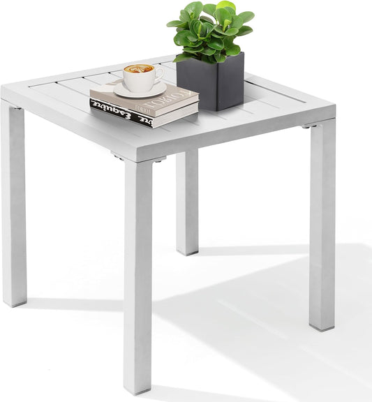 Crestlive Products Aluminum Outdoor Side Table for Patio Use