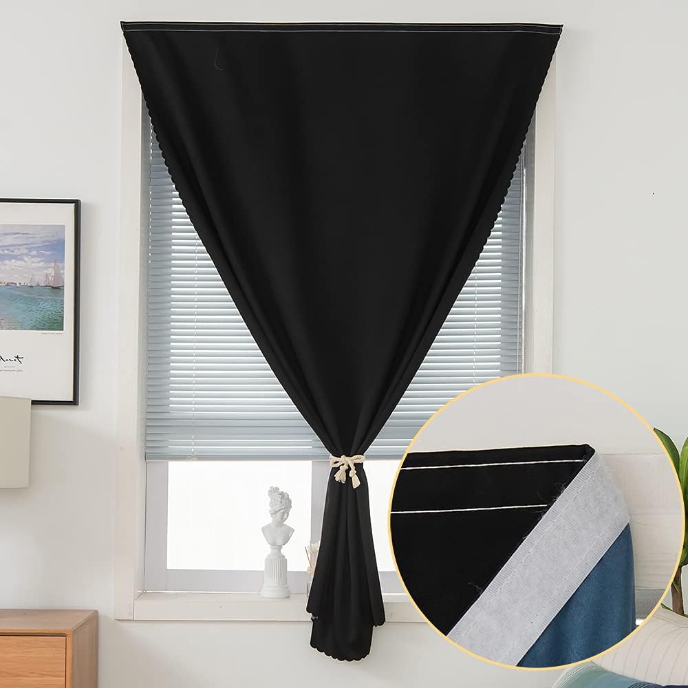 Jilron Blackout Curtains - Autohesion Tech - Thermal Insulation - 47x72 Inch