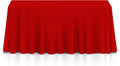 5 Premium 90in x 156in Rectangular Tablecloths - Red - Wedding
