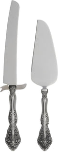 Oneida Michelangelo 2-Piece Cake Server Flatware Set - Ornate, Heavy