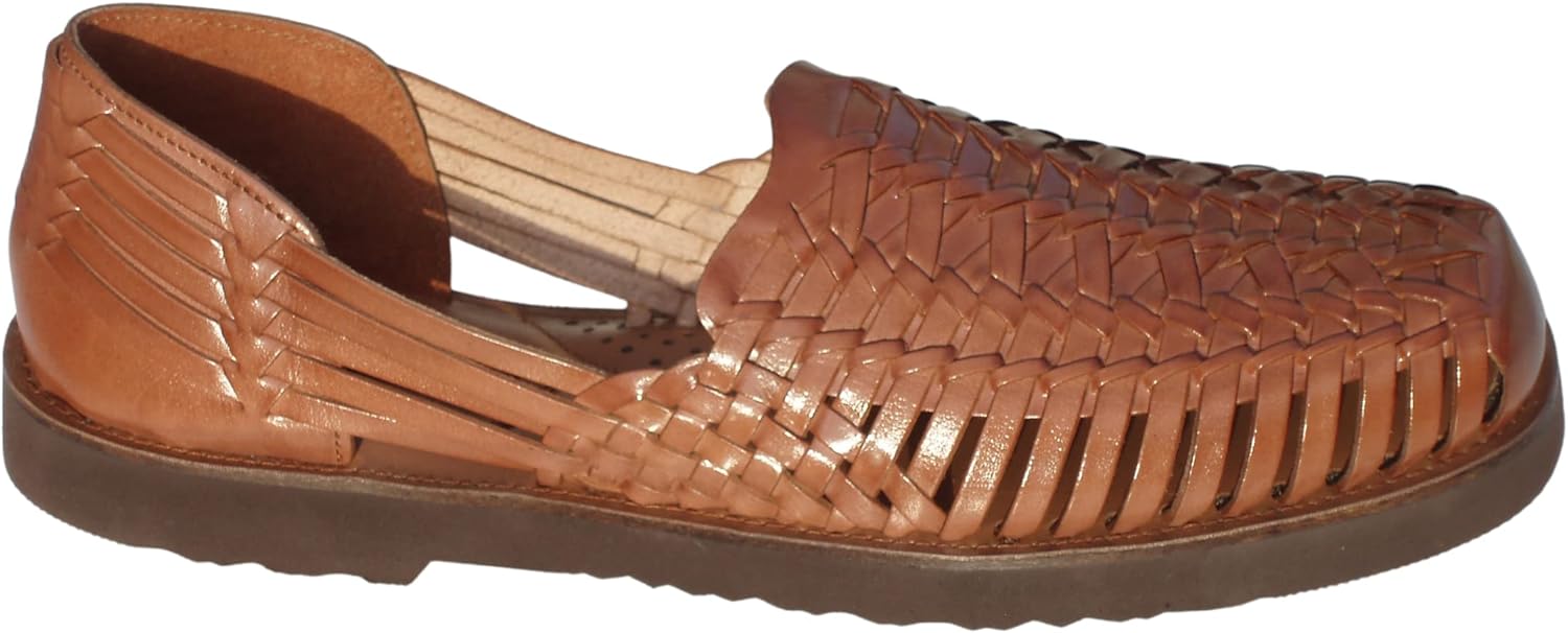 Barclay Men's Hand Woven Leather Huarache Sandal for Comfort