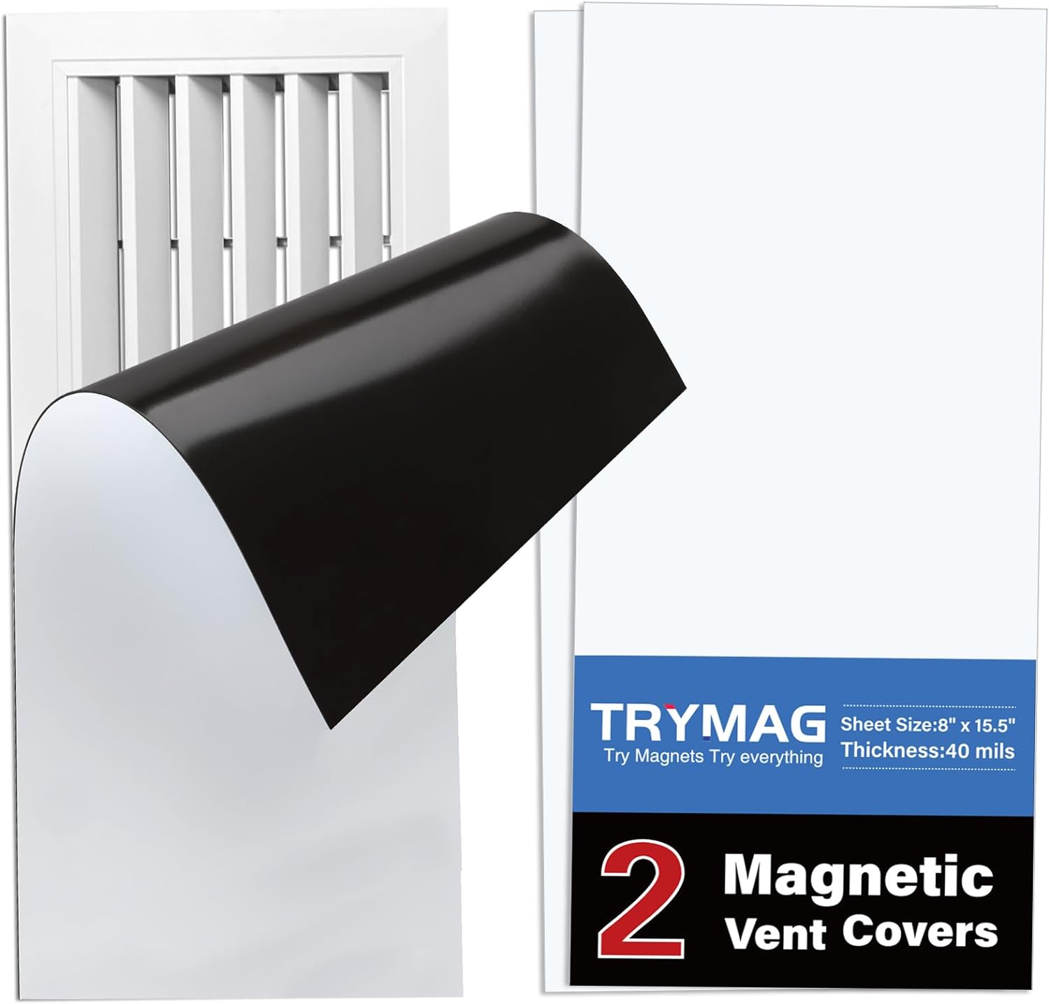 TRYMAG Magnetic Vent Covers - Strong & Efficient 8x15