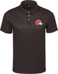 FOCO NFL Cleveland Browns Performance Polo Shirt - Team Color Pride