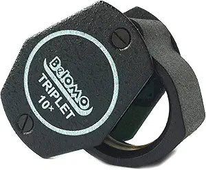 BelOMO Jewelers Loupe 10x Triplet Magnifier for Clear Viewing