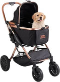 3 in 1 Large Pet Stroller for Dogs and Cats up to 66lbs - Smooth Ride