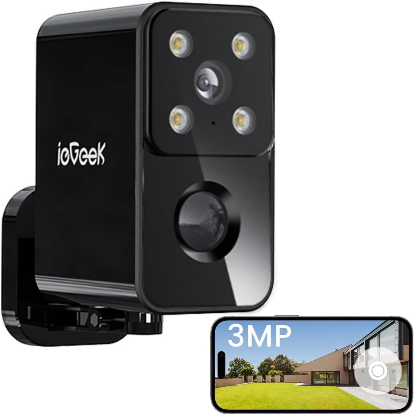 ieGeek Outdoor Camera Wireless Home Security with 180 Pan View