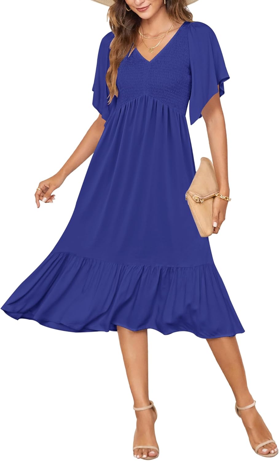 AUSELILY Women's Summer Empire Waist Dress for Every Occasion