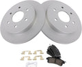 TRQ Rear Brake Pad & Rotor Kit Compatible with 2017-2019 Nissan Armada