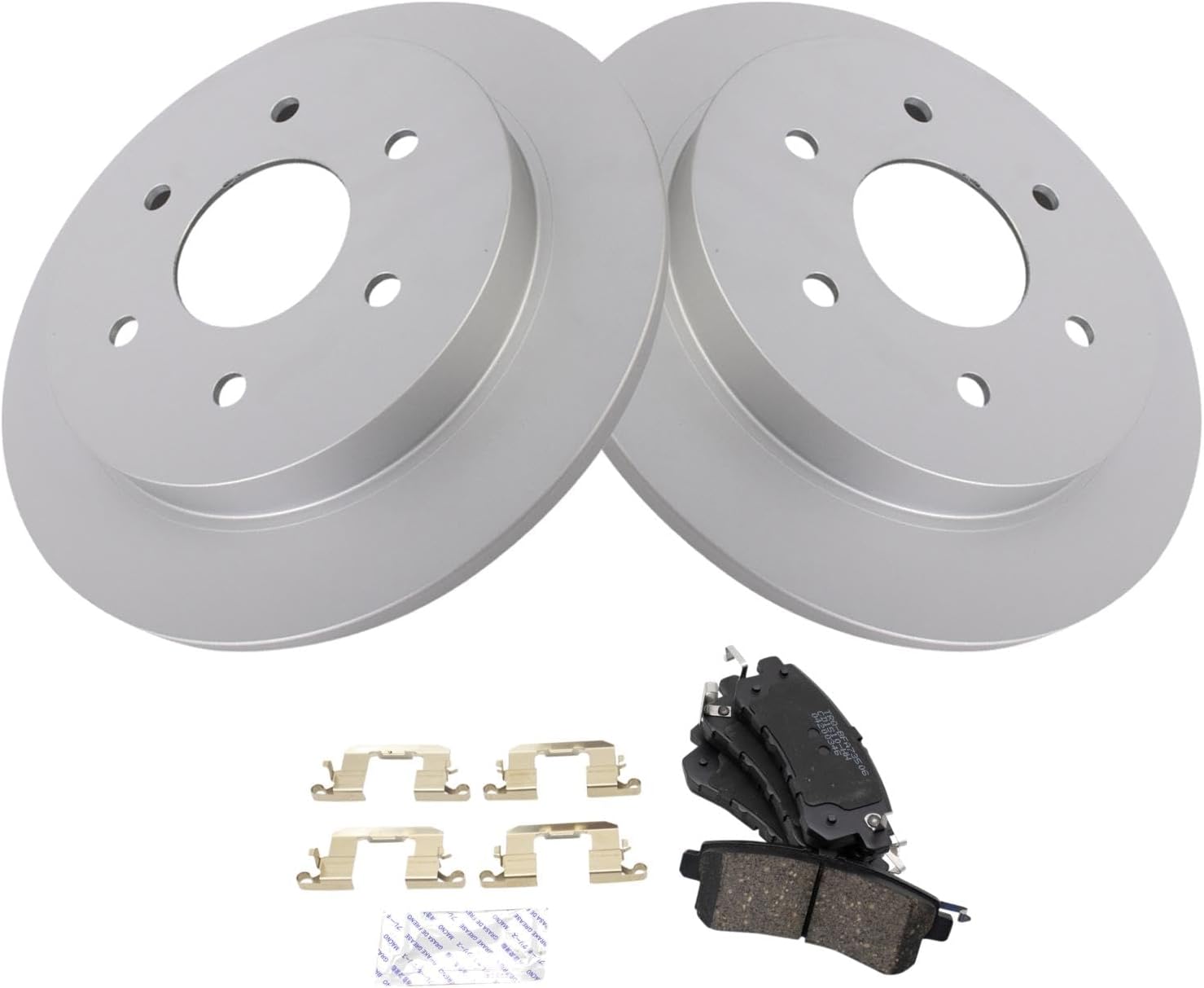 TRQ Rear Brake Pad & Rotor Kit for 2017-2019 Nissan Armada