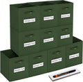 artsdi 13 Inch Cube Storage Bins Set of 10 for Organizing