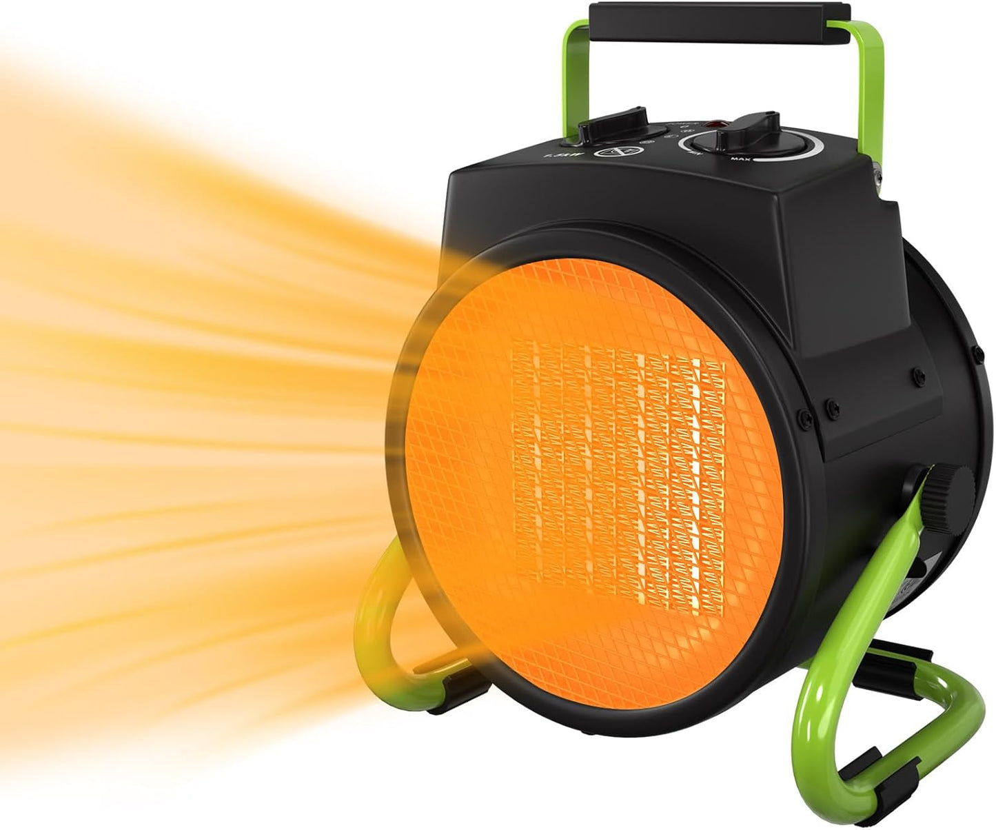 1500W Portable Ceramic Heater - Fast Heating, 90 Adjustable, Overheat Protection