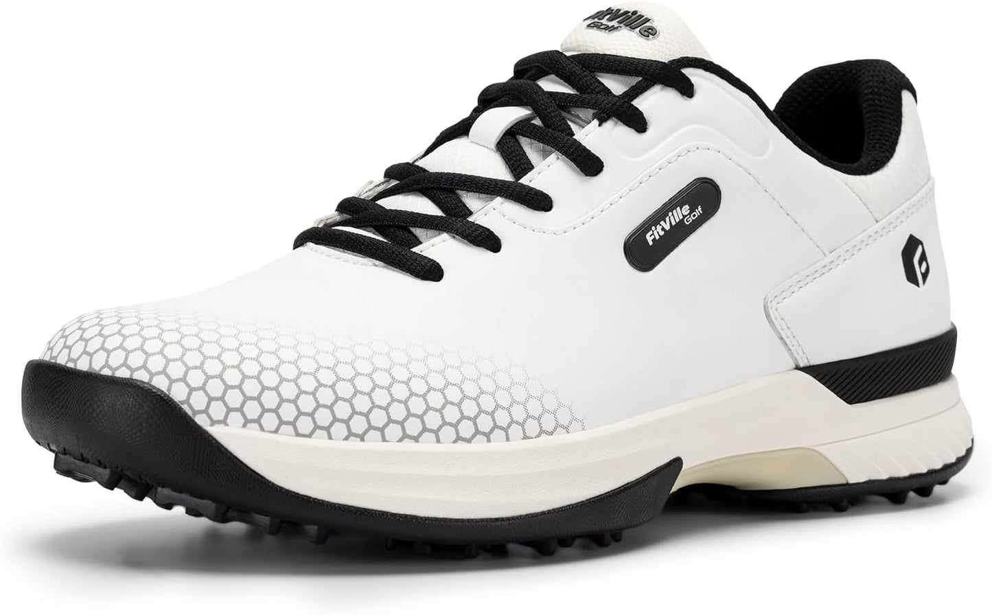 FitVille Wide Extra Wide Mens Golf Shoes for Comfort and Performance
