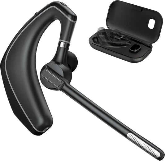 Wireless Bluetooth Headset with Noise Cancelling Microphone