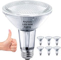 PAR30 Long Neck Flood Light 6PCS 60W 120V PAR30 Dimmable - Warm White