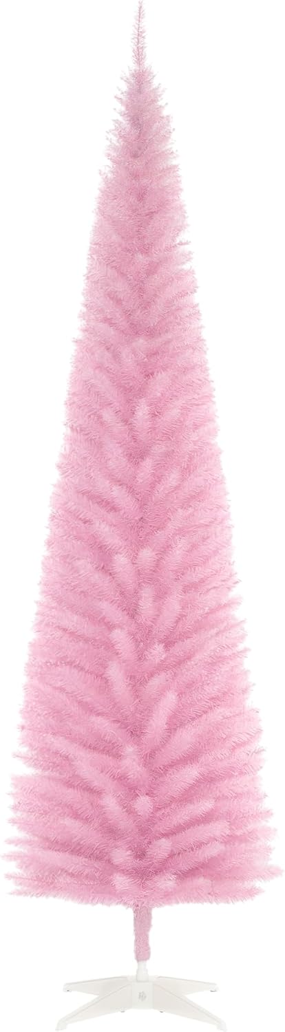 HOMCOM 7ft Artificial Pencil Christmas Tree for Festive Decor