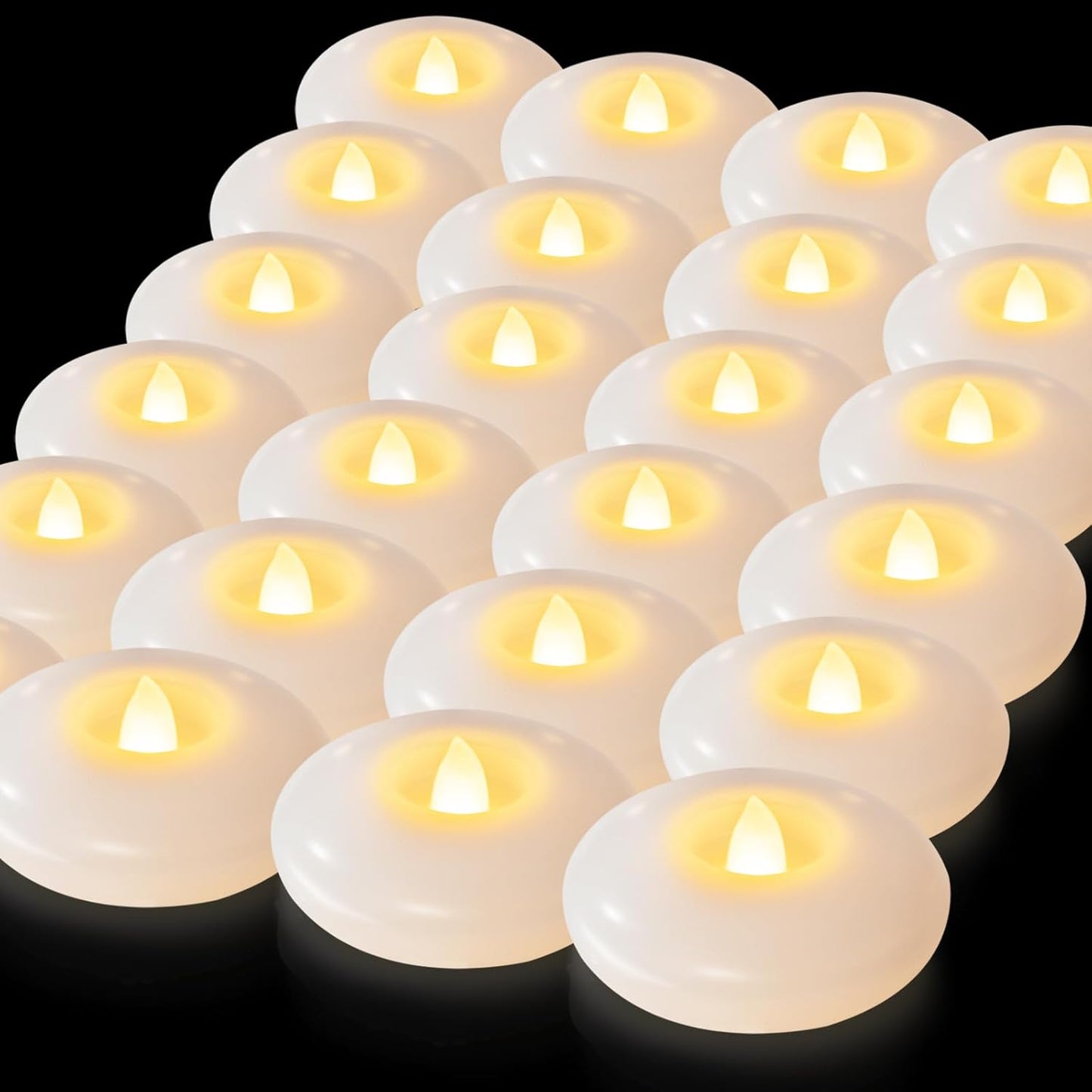 Flameless Floating Candles 3 Inches for Weddings and Parties