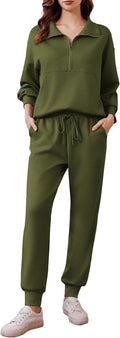 PINSPARK 2 Piece Tracksuit Set for Women - Fall Travel Comfort Shoes