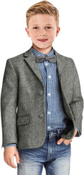 Boys Herringbone Tweed Blazer for Boy Wedding and Casual Events